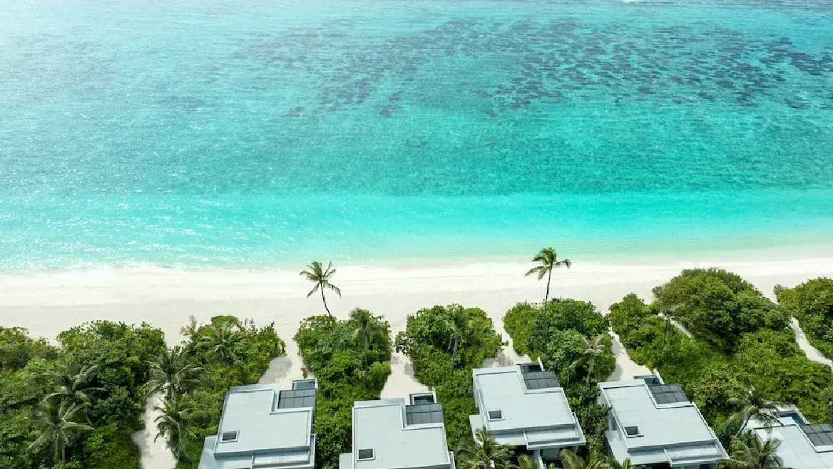 AlilaKothaifaruMaldives馬爾地夫阿麗拉度假村BeachPoolVilla沙灘泳池別墅空拍風景