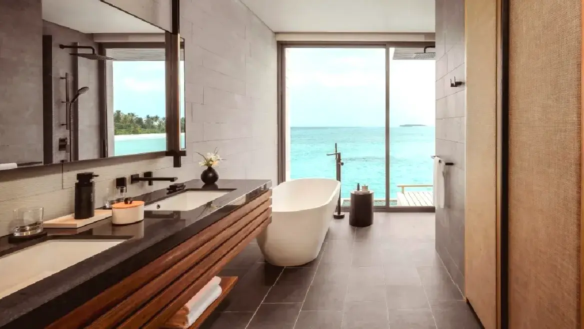 AlilaKothaifaruMaldives馬爾地夫阿麗拉度假村LagoonOverwaterPoolVilla瀉湖泳池別墅私人大浴缸