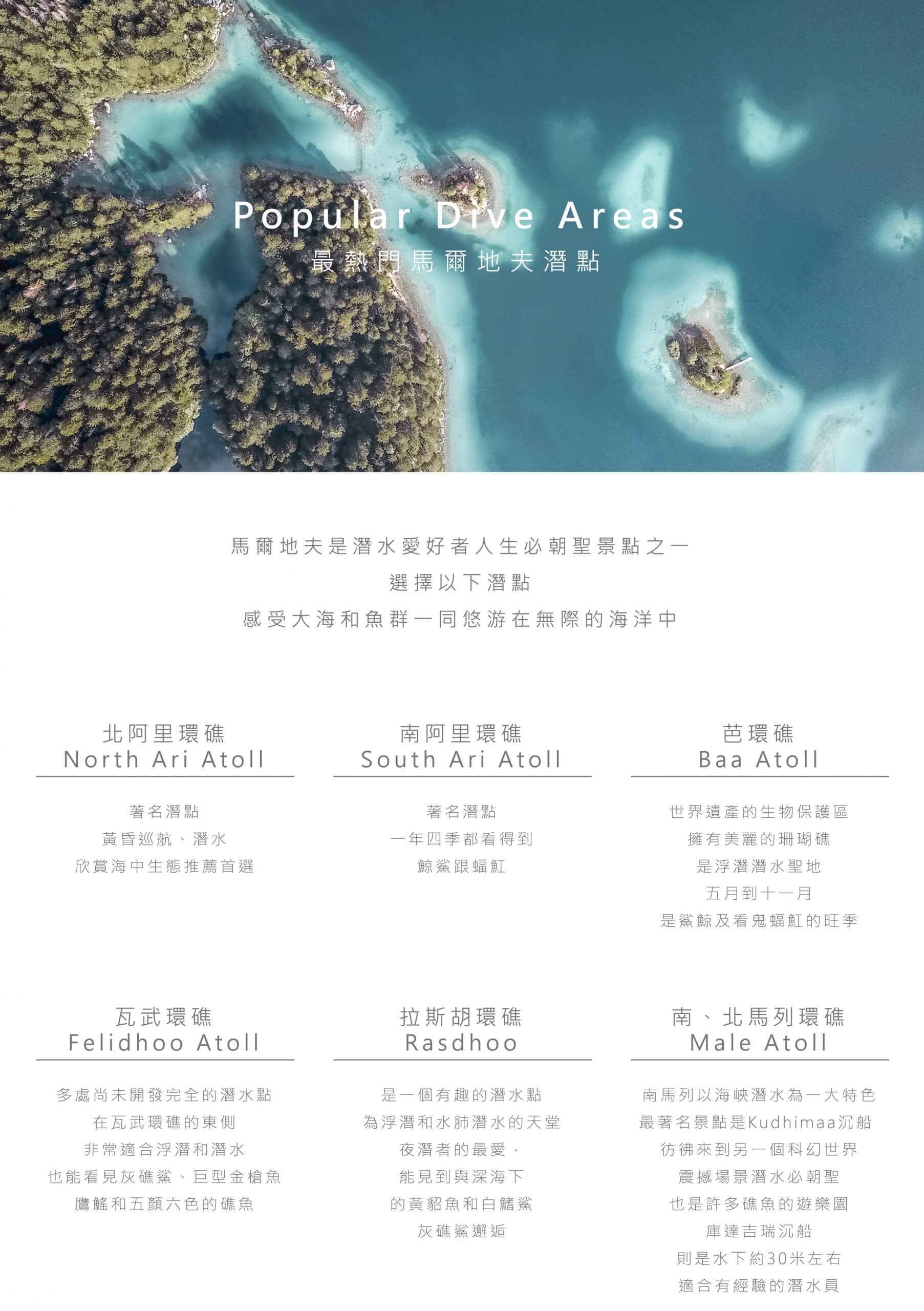 馬爾地夫熱門潛水環礁生態、特色