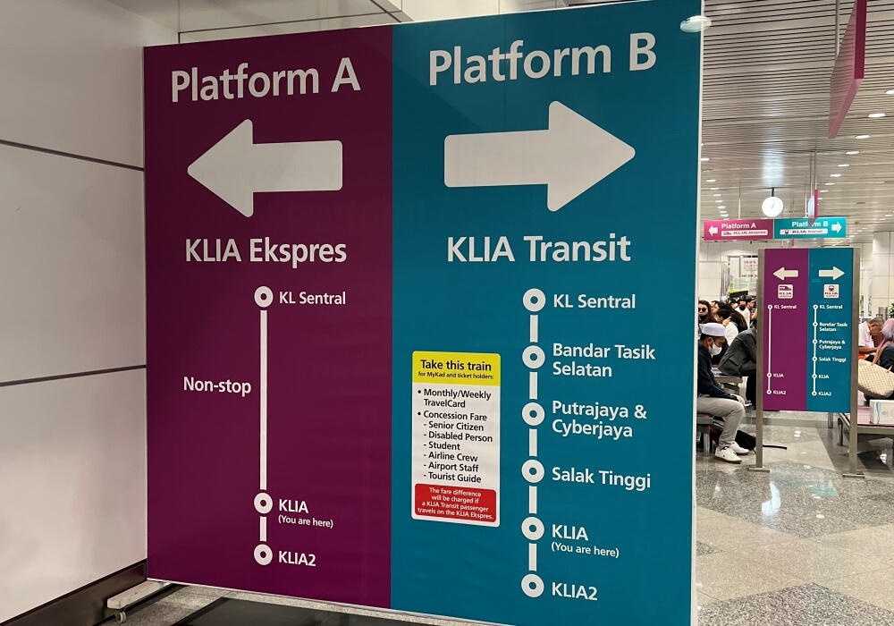 第一航廈-進站後搭乘月台說明