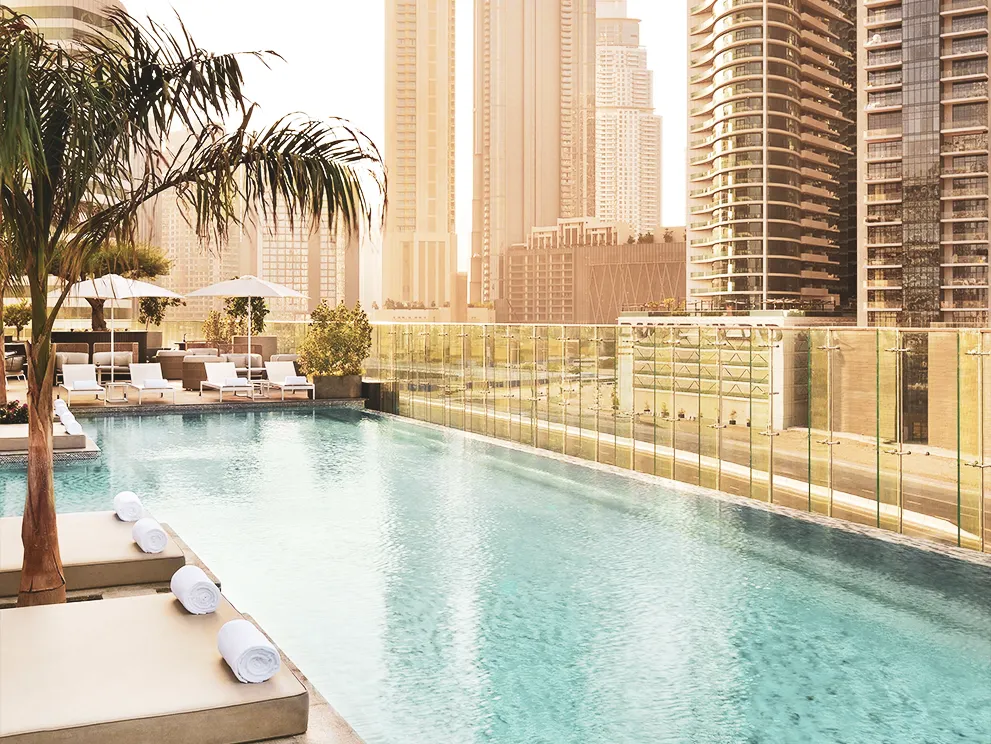 杜拜住宿推薦_Indigo_游泳池