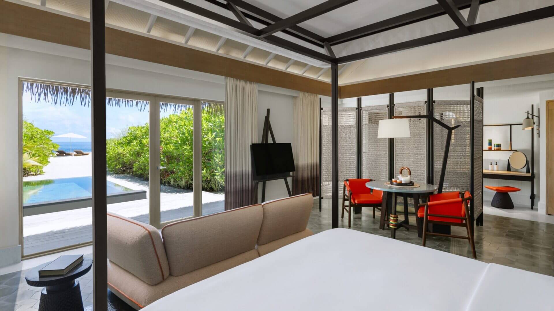 馬爾地夫洲際沙灘泳池屋