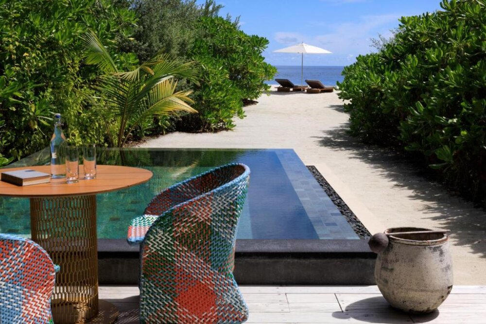 馬爾地夫洲際渡假村沙灘泳池別墅