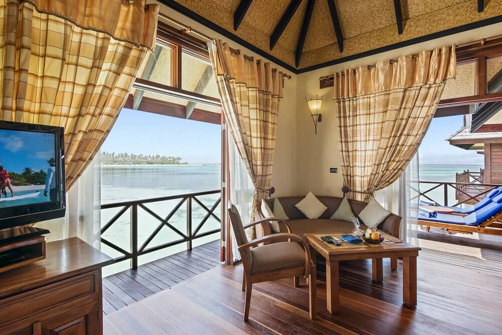 Olhuveli deluxe water villa 水上別墅室內空間