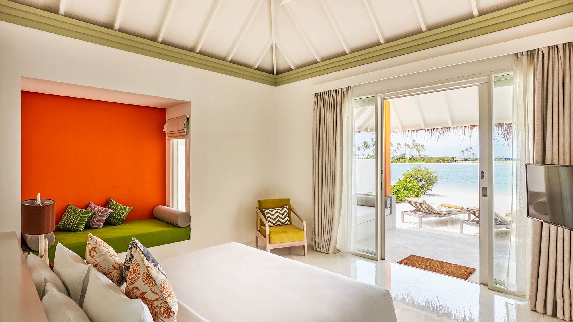 olhuveli grand beach villa 臥室