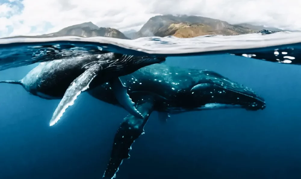 大溪地鯨鯊共游