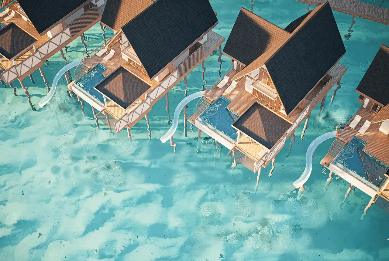 Meyyafushi 水上滑梯泳池別墅