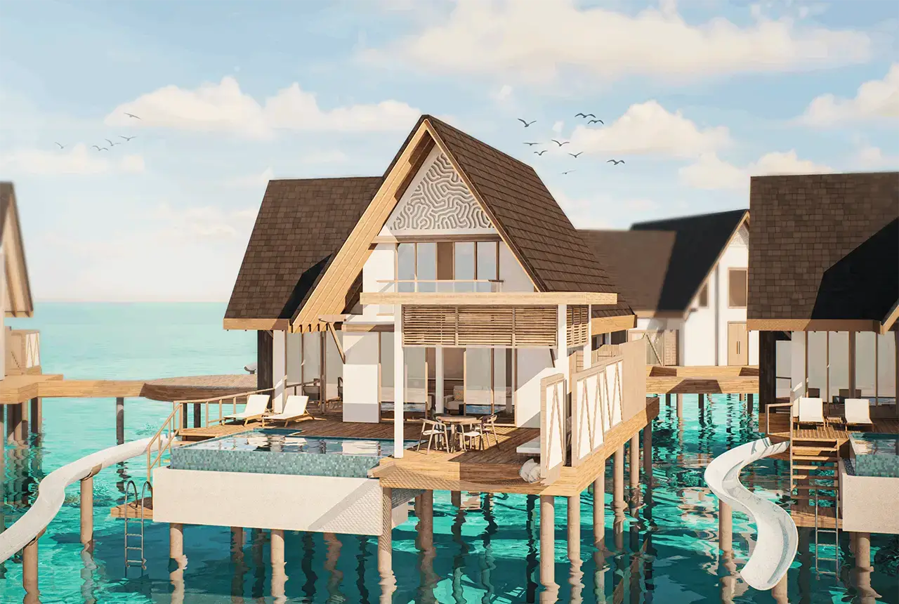 Meyyafushi 水上滑梯泳池別墅